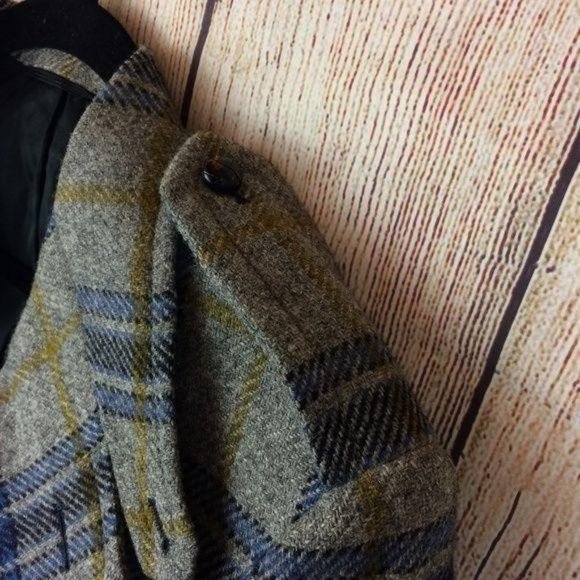 Michael's 521 Men's Size 42R* Bespoke Vintage Gray Plaid Wool Sport Coat Blazer - Picture 3 of 8